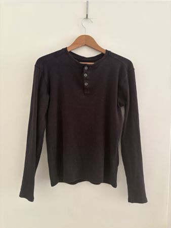 Langarm Henley Shirt Grösse S
