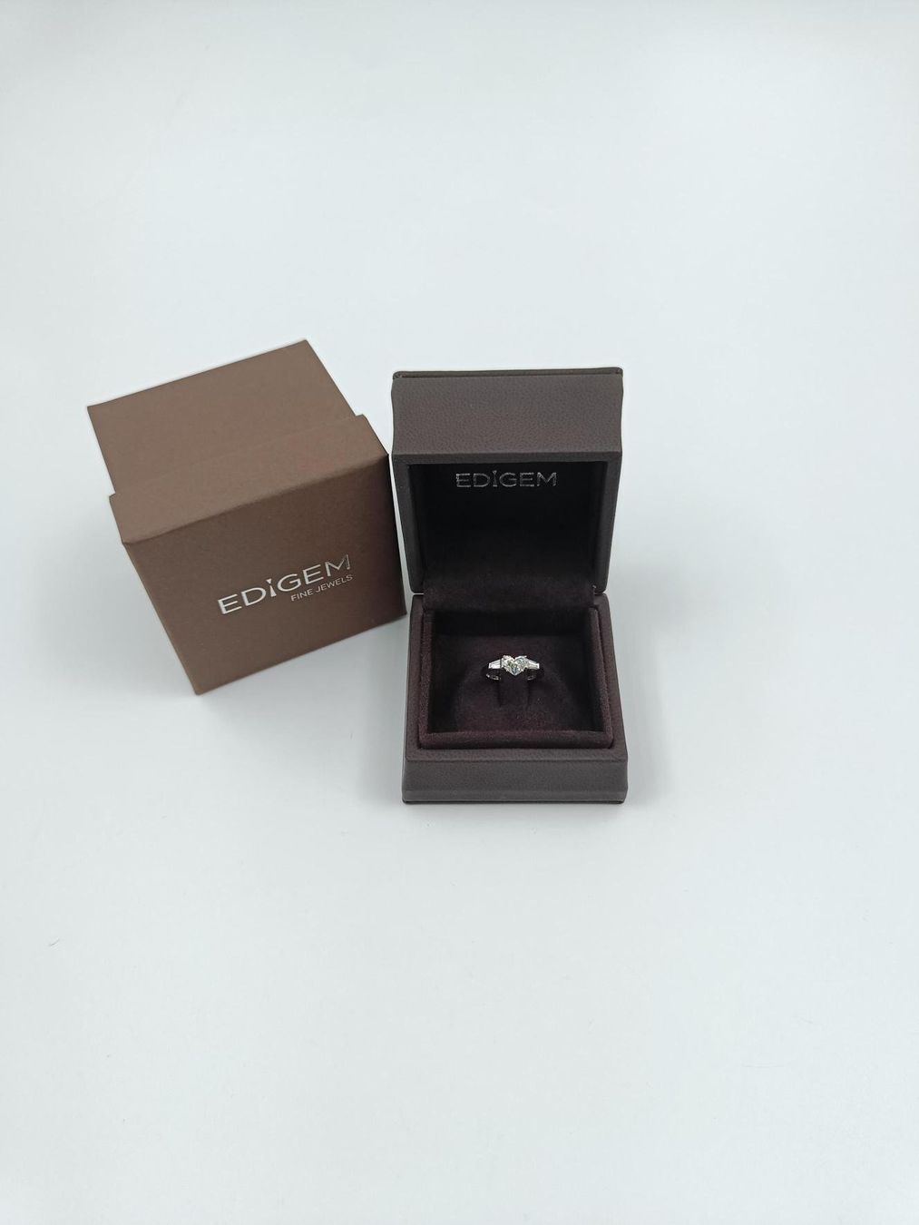 Ringe: BVLGARI HERZ DIAMANT RING IN 950 PLATIN – Gebraucht aus Luzern von EdiGem 1