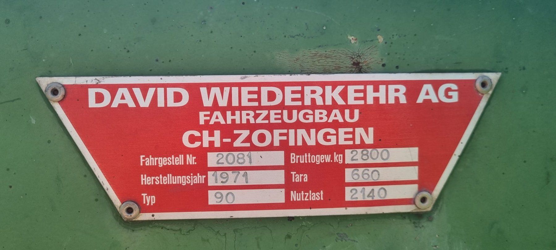Wiederkehr Rimorchi: Anhänger zu verkaufen – Usato da Escholzmatt venduto da cor_5c5q 3