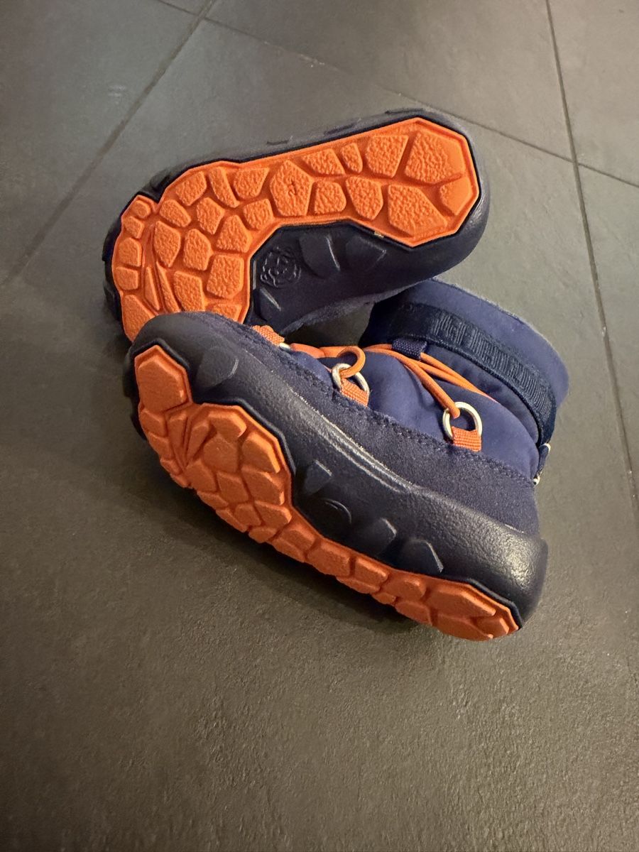Affenzahn Scarpe per ragazzi: Affenzahn Winterstiefel blau orange Grösse 21 – Usato da Naters venduto da stegga 1