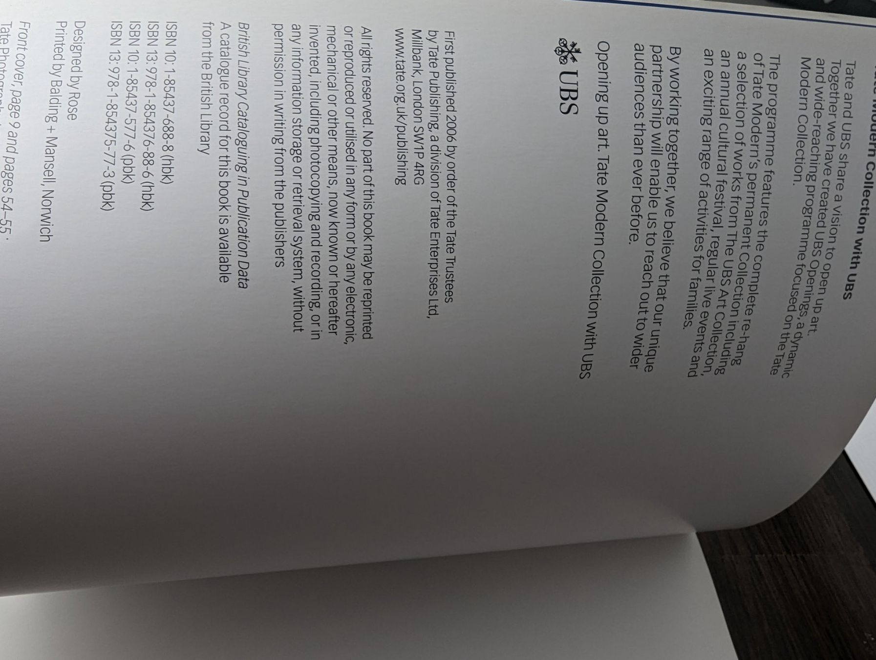 Libri: Tate Modern The Handbook Buch – Usato da Baden venduto da swiss-alps 3