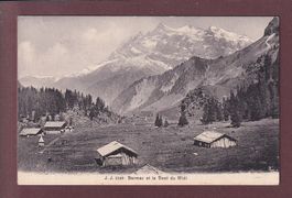BARMAZ - Dents du Midi - 1912 // pli d'angle //