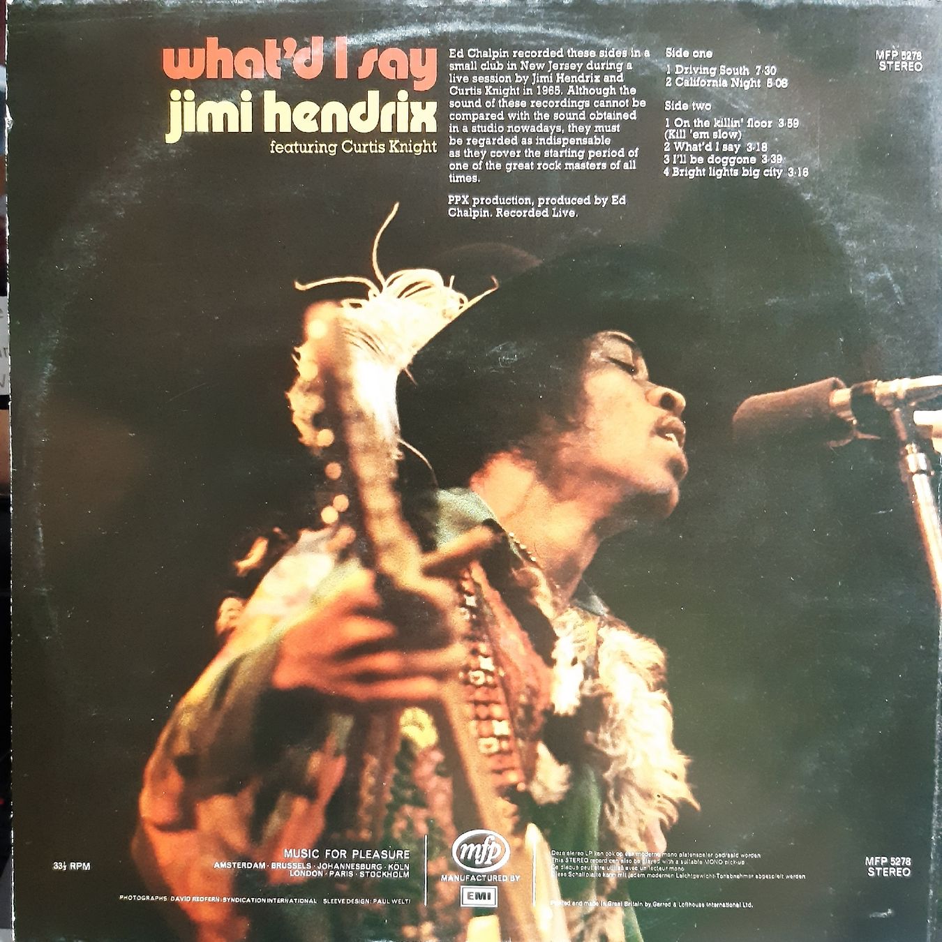 Dischi in vinile: Jimi Hendrix- What'd I Say – Usato da Frick venduto da kyb_yq8h 1