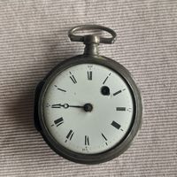 Antike Spindeltaschenuhr, um 1800, Defekt, für Bastler 