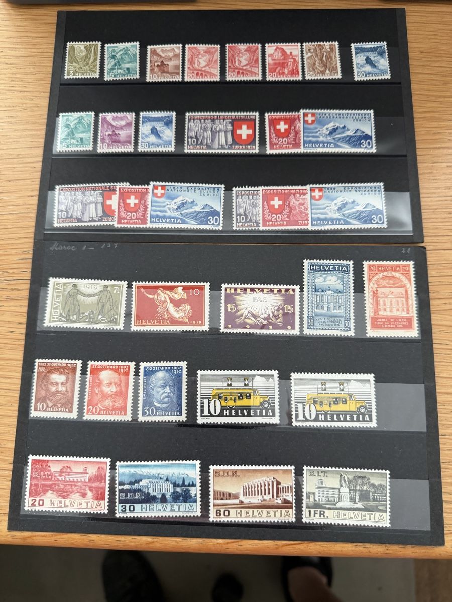 Tous les timbres: 8 Steckkarten mit Schweizer Briefmarken  – D'occasion à Murgenthal par Tina_4055 3