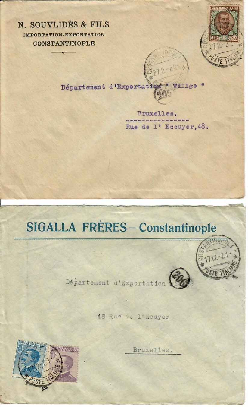 Tutti i francobolli: 3 Briefe Constantinopel 1921/22 – Usato da Hochdorf venduto da Ziegel-16