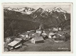 Alte Postkarte Gruss aus Osco -  Alpendorf im Kanton Tessin