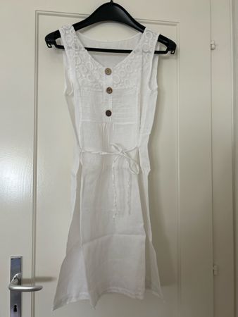 Robe blanche - taille M - lin