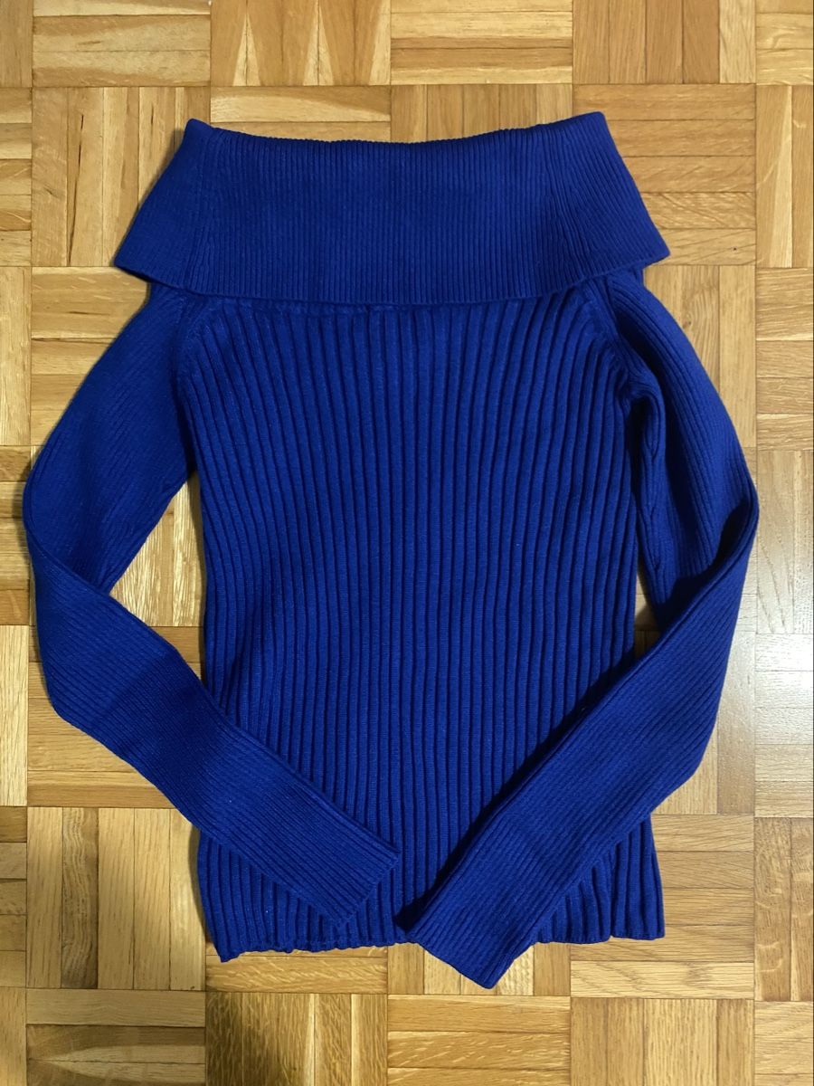 Only Maglioni & Felpe: ONLY Off-Shoulder Pullover royalblau, Gr. XS, neu – Nuovo (secondo la descrizione) da Zürich venduto da Mariaov 1