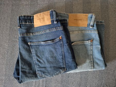 Jeans Hose Zara Man Gr. 34 Kleider Motiv kurze Hose