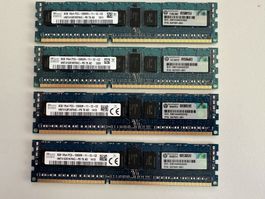 32GB RAM (4x 8GB) 1Rx4 PC3-12800R, PN: 647651-081
