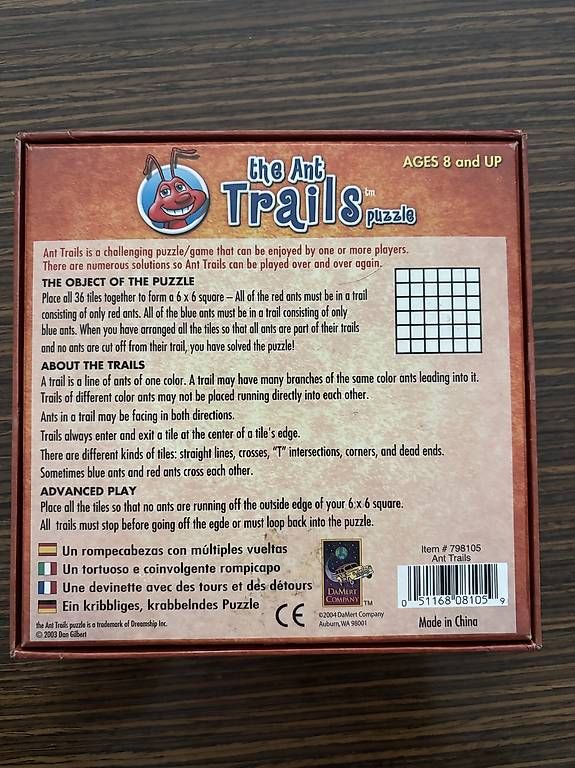 Giochi: Spiel / Jeu The Ant Trails Puzzle – Usato da Riaz venduto da economie_circulaire 1