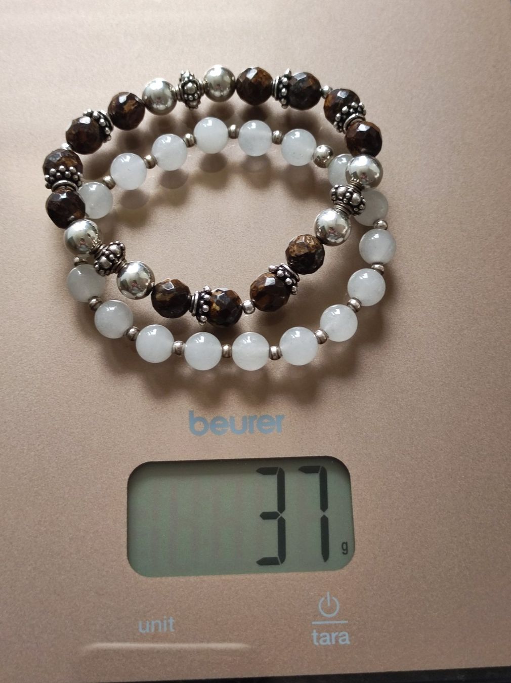 Bracciali & Braccialetti: Zwei Steinarmbänder mit echten  Silberteilen – Usato da Wohlen AG venduto da Tikale 2