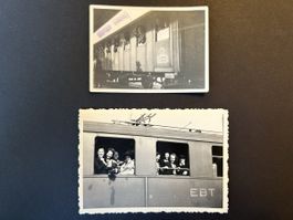 2x Privatfoto EBT Bahn Zug