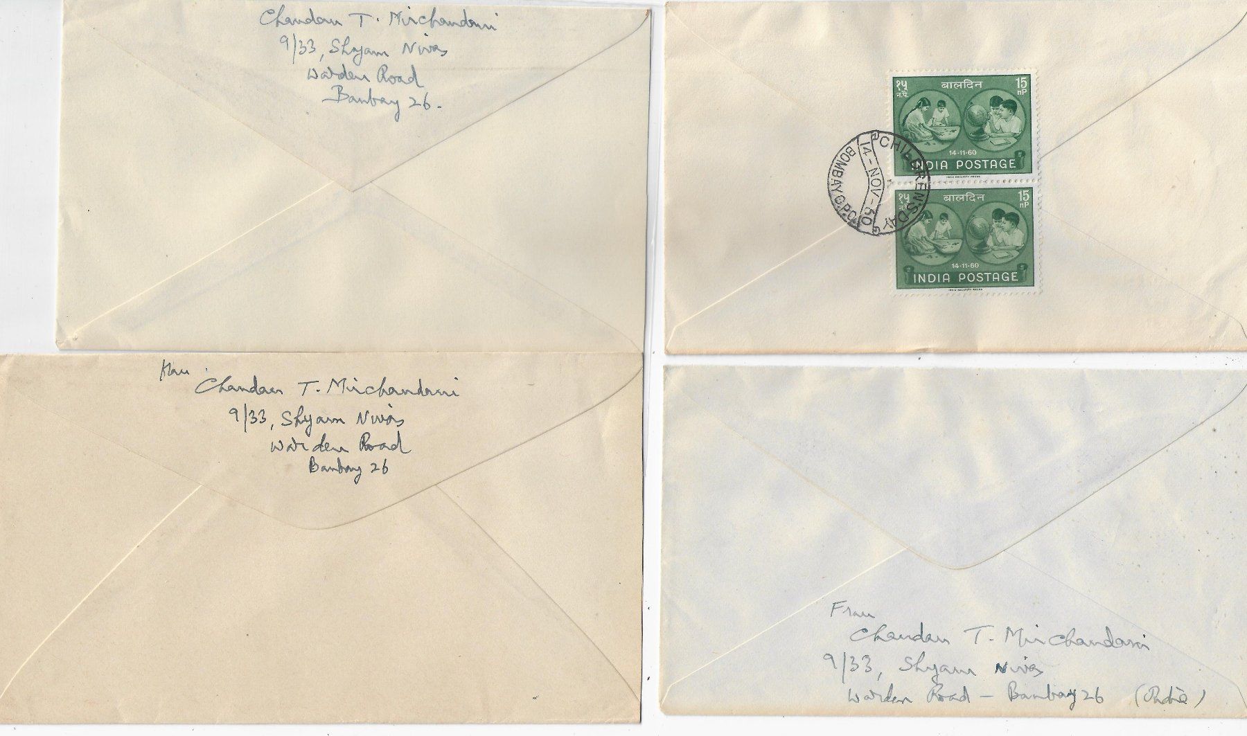 Tutti i francobolli: 4 FDC Indien – Usato da Ettingen venduto da Kartenplanet 1
