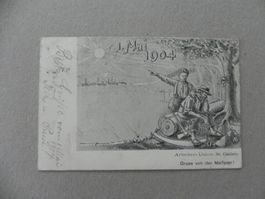 Karte St.Gallen 1. Mai Feier Arbeit 1904