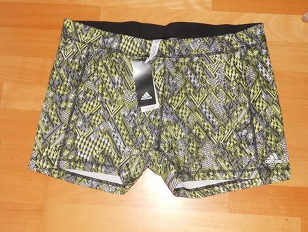 Neu: Adidas Sport-Shorts - gelb bunt - Gr.2XL