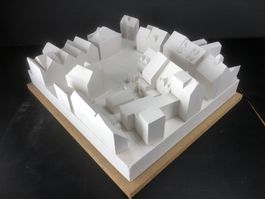 Steckborn, Architekturmodell, Gips, sehr dekorativ