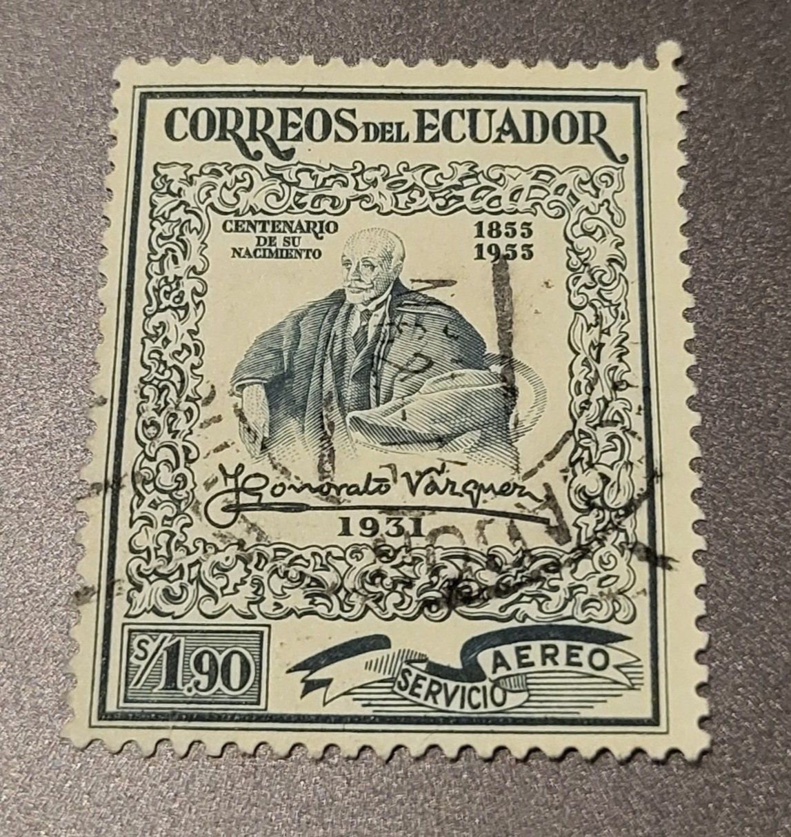 Alle Briefmarken: Ecuador 1956 alte briefmarke – Gebraucht aus St Gallen von Stampsalshobby