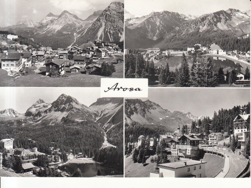 Cartoline postali: Arosa, Benker Foto, ca. 1960 – Usato da Bürglen TG venduto da StampGraf