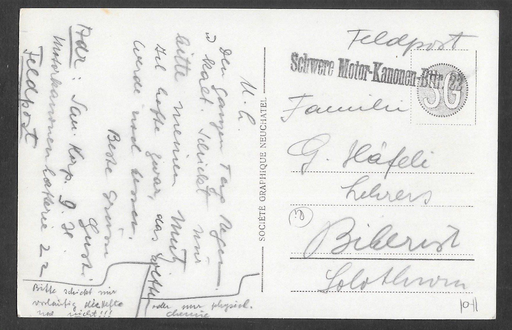 Ansichtskarten: Andermatt die alte Kirche Feldpoststempel – Gebraucht aus Olten von clotaldi 1