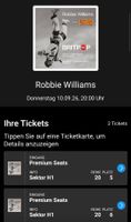 2 x Top Sitzplätze Robbie Williams 10. September Zürich