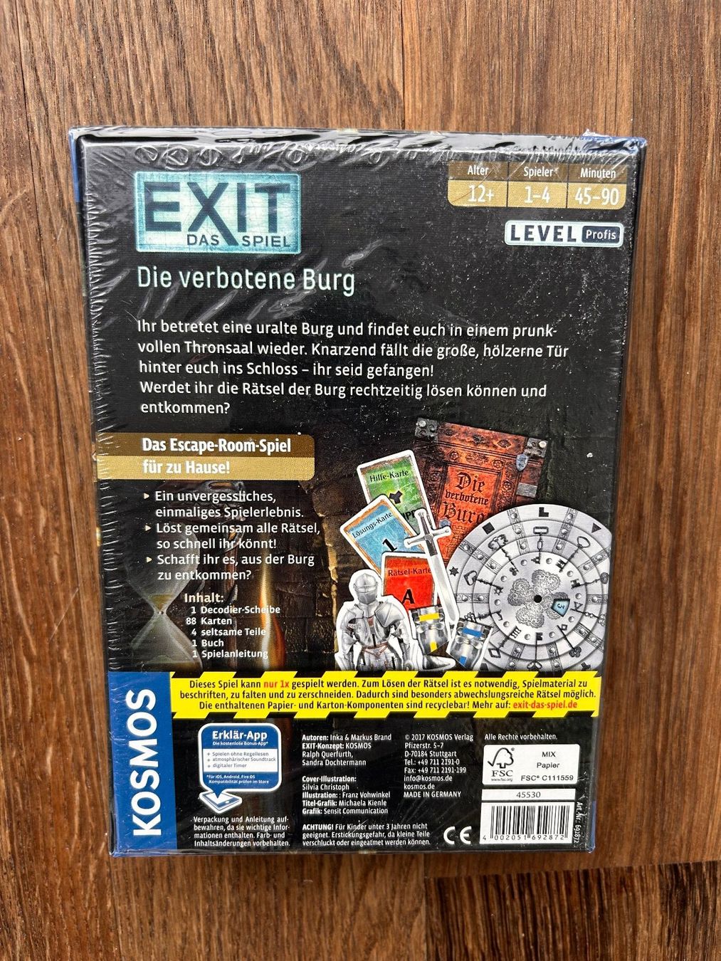 Kosmos Giochi: KOSMOS EXIT: Die verbotene Burg, Originalverpackt – Nuovo e nell'imballaggio originale da Wädenswil venduto da IH2_000 1