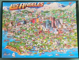 Vintage Puzzle von 1988  LOS ANGELES, aus USA, rar