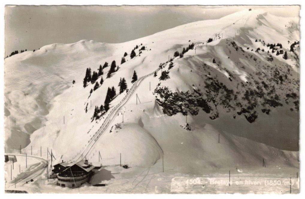 Cartoline postali: Villars - Col de Bretaye mit Charmossaire + Funispur – Usato da Binningen venduto da Mountainrider