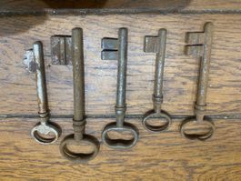 Lot clé clef ancienne 5-12cm Z