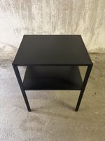 IKEA Beistelltisch Nachttisch Metall Schwarz 40x40x50 cm