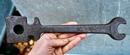 antiker Pflugschlüssel maulschlüssel länge 30.5cm