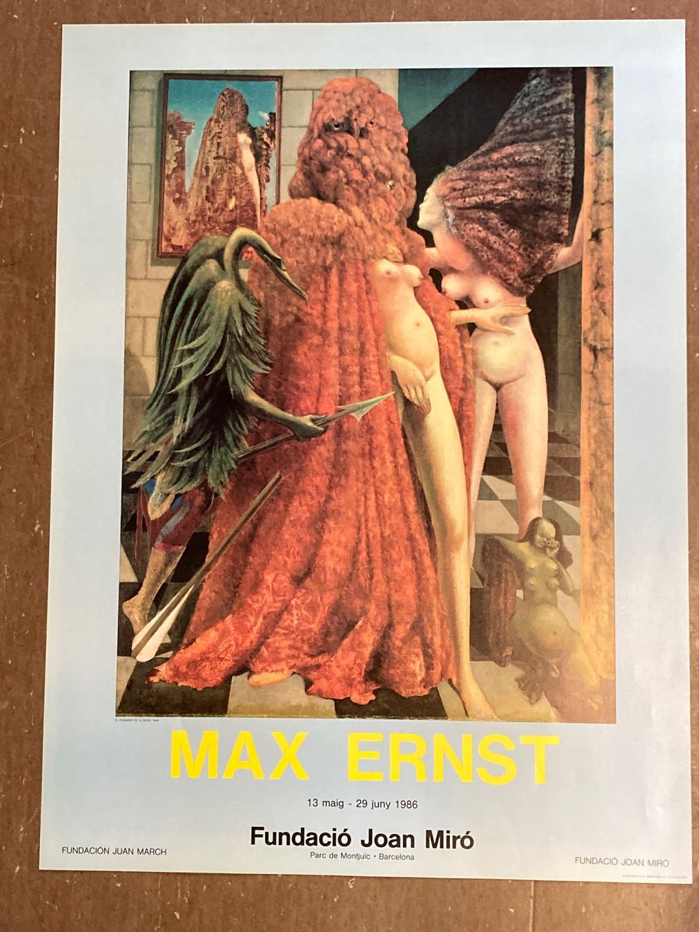 Poster & Bilder: Plakat Max Ernst Fundacio Joan Miro 1986 – Gebraucht aus Bern von Jwpm66