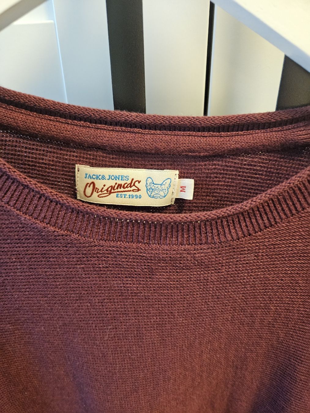 Jack & Jones Pullover & Sweatshirts: Jack & Jones Strickpullover, bordeauxrot, Grösse M – Gebraucht aus Fulenbach von lua_755r 2