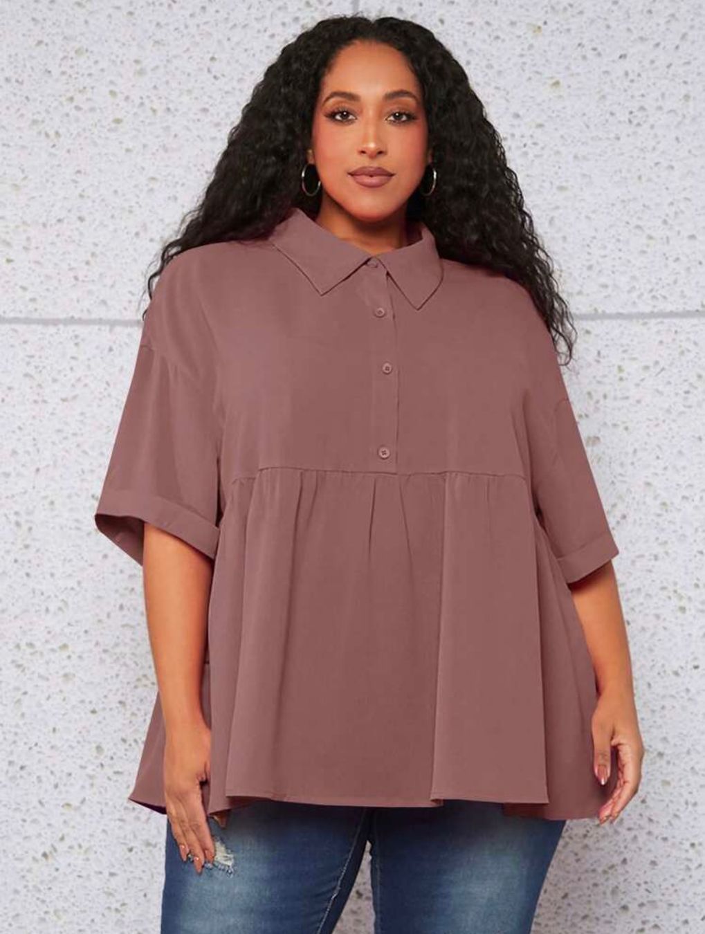Shein Blusen: Bluse / Tunika altrosa Gr. 56 / 58 / 60 – Gebraucht aus Pratteln von a23_j2gs 2