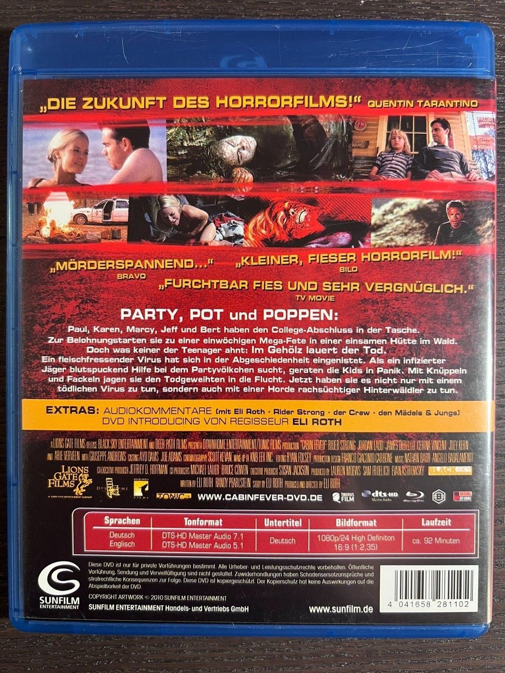 Tutti i DVDs: Cabin Fever – Usato da Zürich venduto da Blu-ray_ZH 1
