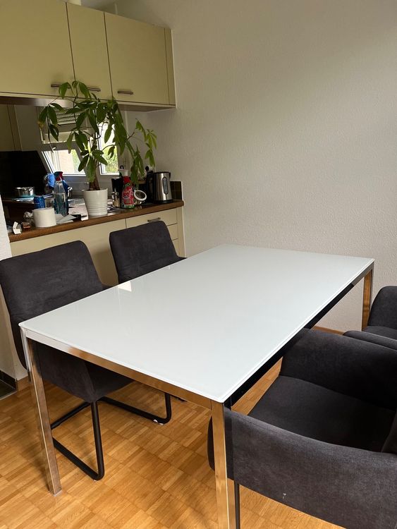 Ikea Esstisch Glas Weiss Kaufen auf Ricardo