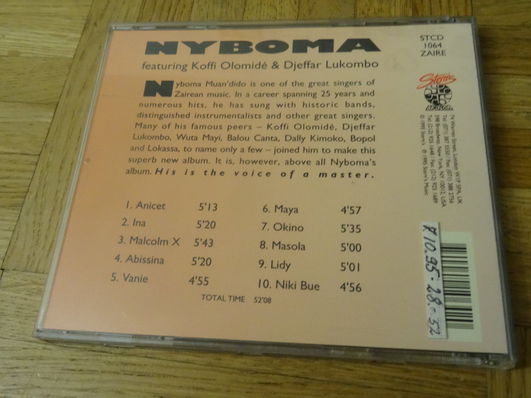 CD: Nyboma - Anicet CD – Usato da Olten venduto da Disc-Ausverkauf 1