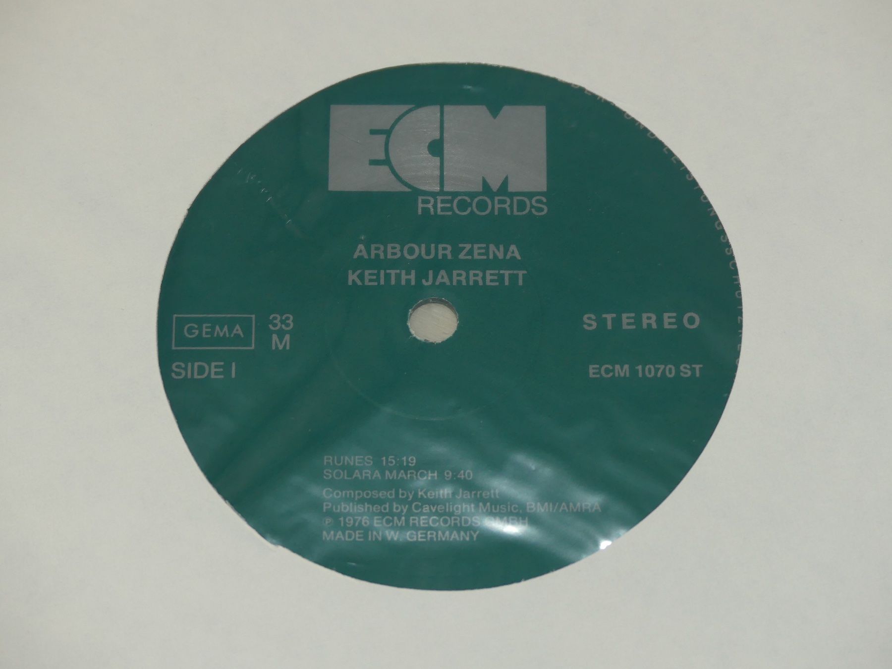 Schallplatten: KEITH JARRETT: ARBOUR ZENA - ECM 1070 – Neu (gemäss Beschreibung) aus Fahrwangen von Swirl2 2