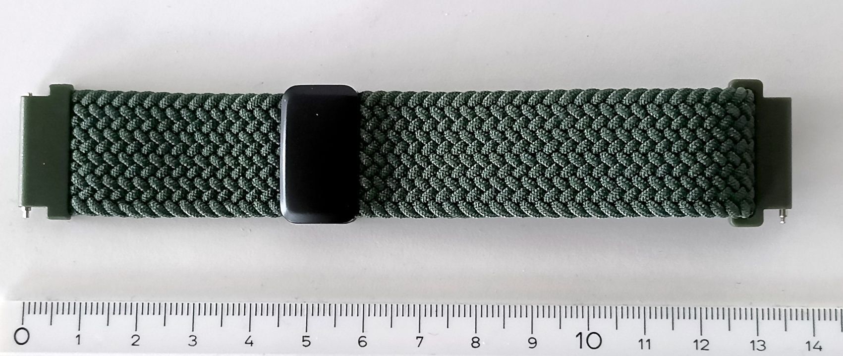 Bracciali & Braccialetti: Nr240 Textil Uhrenband geflochten elastisch 20mm grün – Nuovo (secondo la descrizione) da Teufen ZH venduto da bee50two