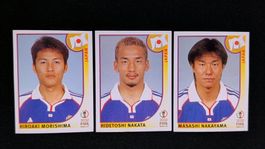 Panini WM 2002 - Nakata 541 + Morishima 540 + Nakayama 544