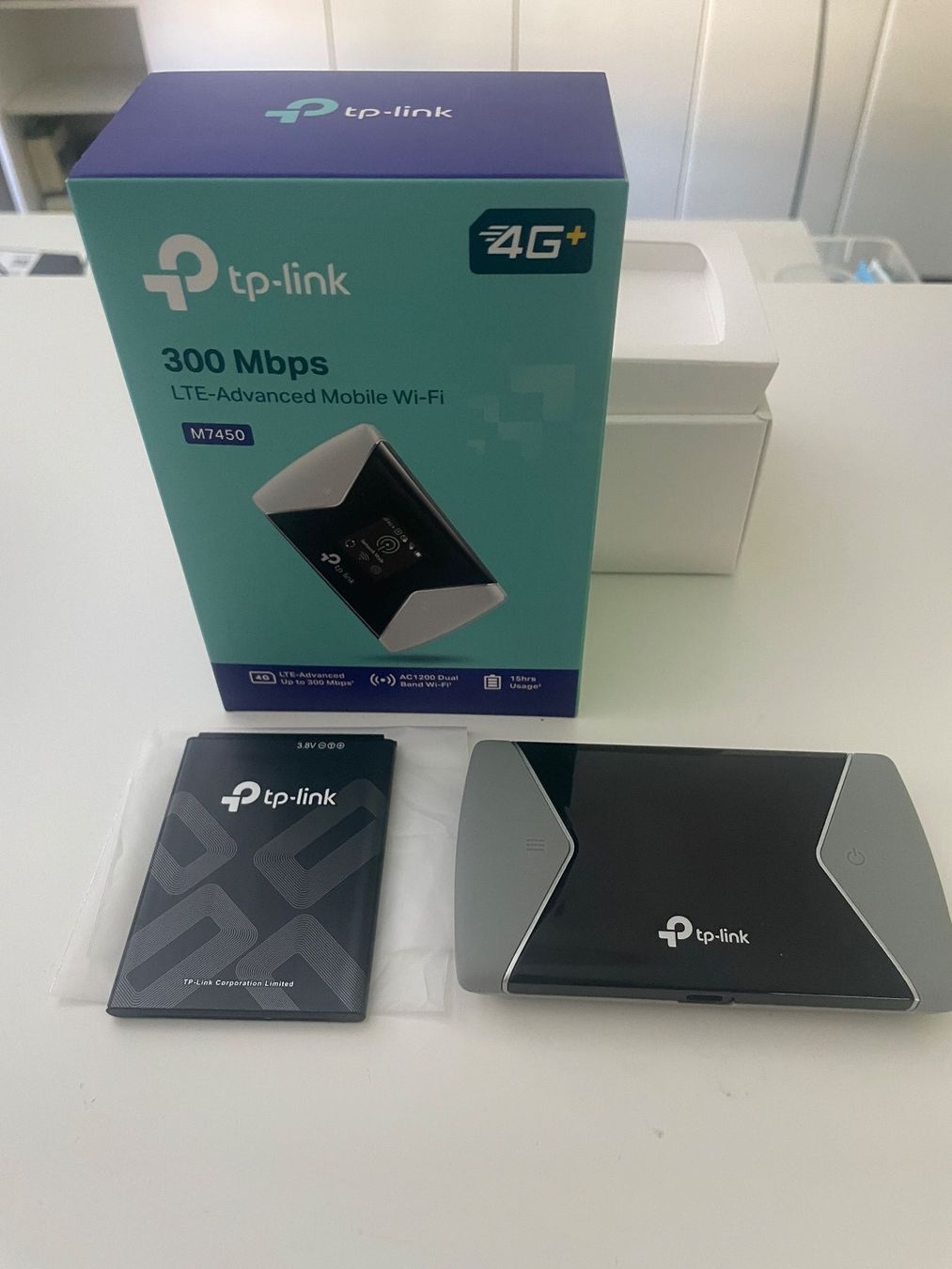 TP-Link Modem & Router: TP-Link M7450 300 Mbps LTE-Advanced Mobile Wi-Fi 4G+ – Usato da Strengelbach venduto da Luz_ern