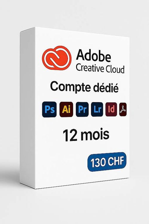 Adobe Creative Cloud - 12 mois - Activation sur votre propre (Gebraucht ...