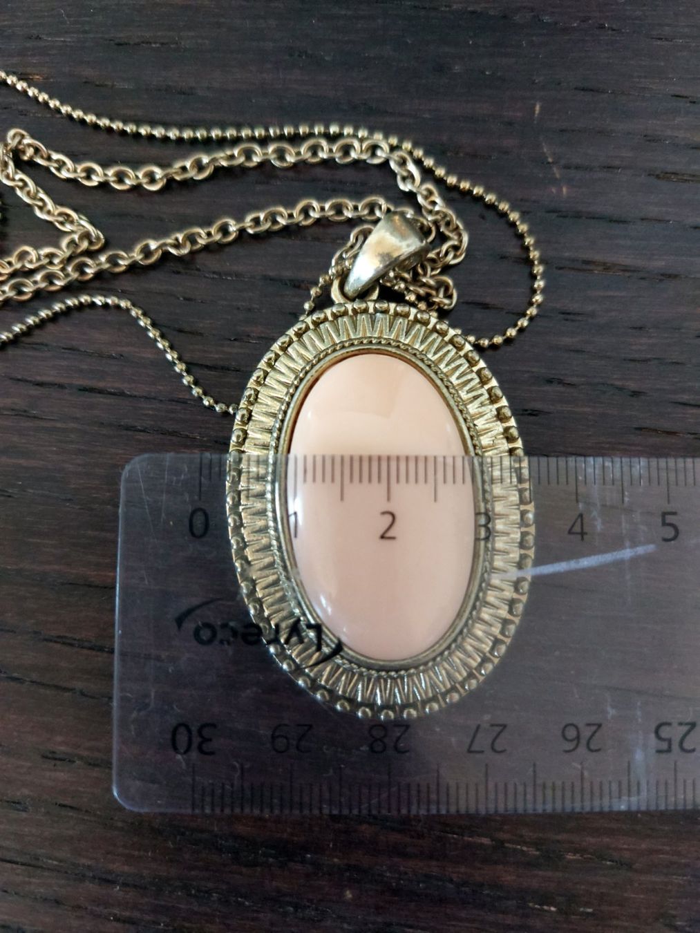 Ciondoli: Schmuck Kette Messing mit Anhaenger Rosa Stein – Nuovo (secondo la descrizione) da Horgen venduto da zur_jq85 7
