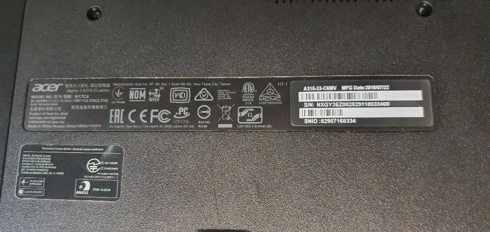 Acer N17C4 / Acer Aspire 3 A315-33 | Kaufen auf Ricardo