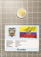 100 Sucres Ecuador 1997 Bimetall im Blister Beschrieb - neu