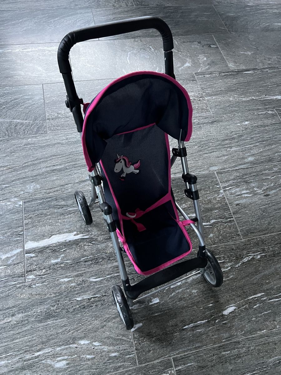Carrozzine per bambole: Super Puppenwagen mit Einhorn Design – Usato da Thalwil venduto da Diaki 1