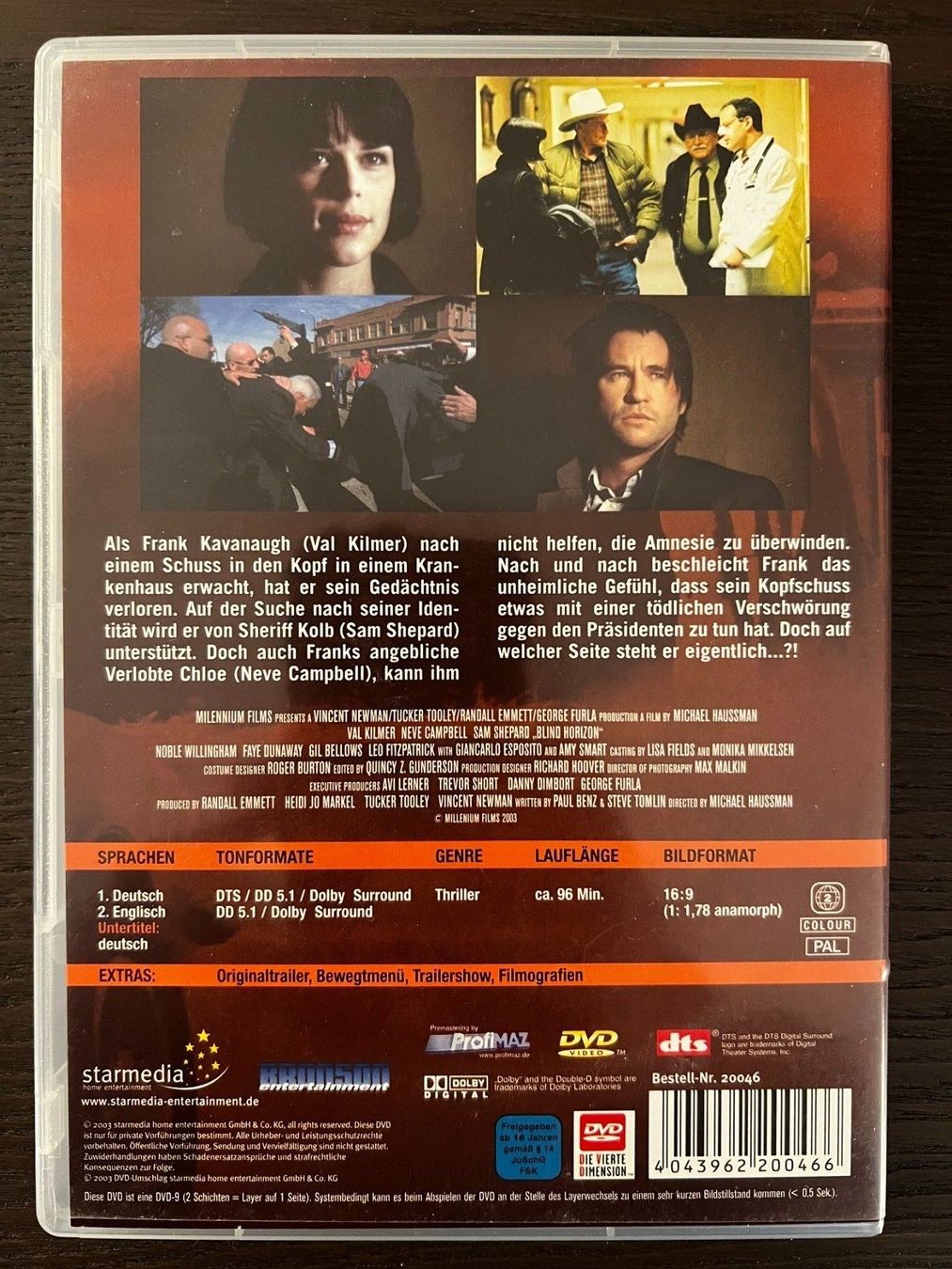 Tutti i DVDs: Der Feind in mir - Blind Horizon – Usato da Zürich venduto da FilmFreunde 1
