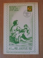 Grosse Maximum Karte PJ 1957 gest. ET u. Nummeriert ( 22 )