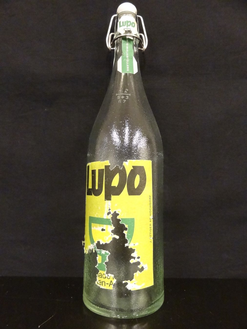 Gläser, Krüge & Flaschen: alte Flasche LUPO LIMONADE 1967 – Gebraucht aus Kerzers von Flaschenposten